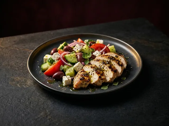 Greek Garden Salad (Chicken)