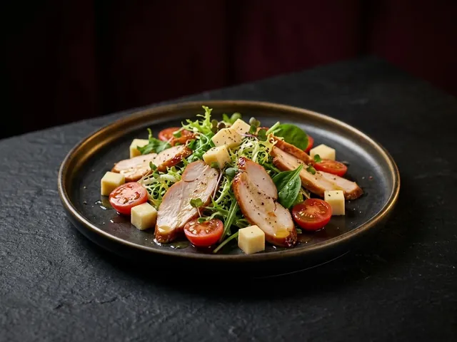 Smoked Chicken Cheese Salad