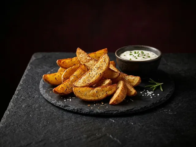 Potato Wedges with Dip