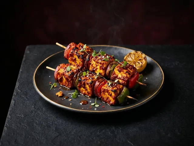 Peri Peri Paneer Skewers