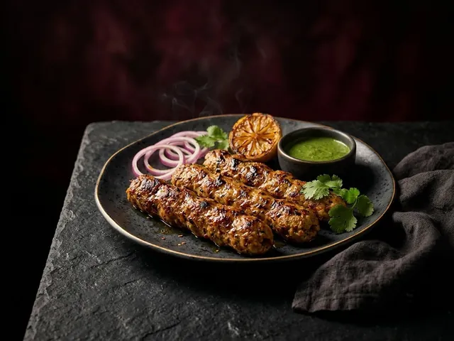 Smoky Chicken Seekh Kebab