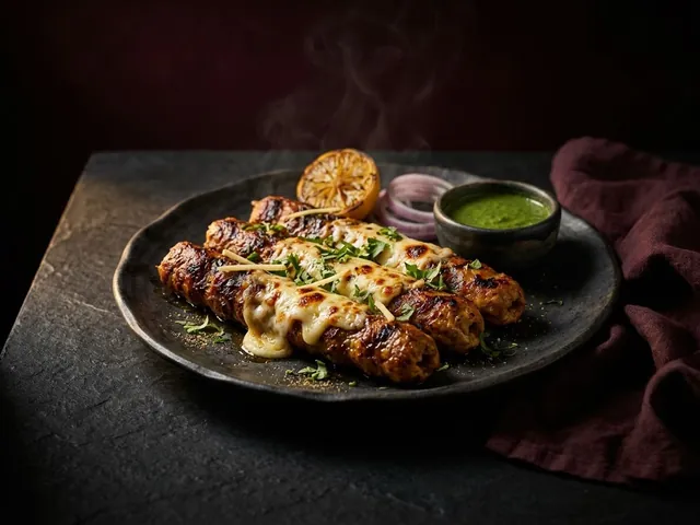 Chicken Cheese Seekh Kebab