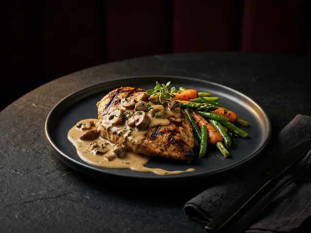 Chicken Steak with Mushroom Sauce
