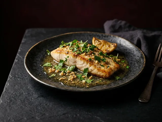 Fish with Garlic Butter Sauce