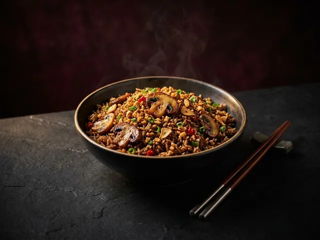 Mushroom & Chilli Garlic Fried Rice