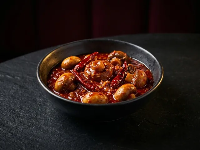 Mushroom in Schezwan Sauce